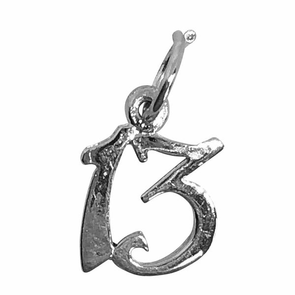 Traditional Silver Charm Number 13