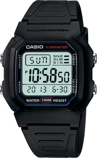 Casio Mens Digital Watch 100M