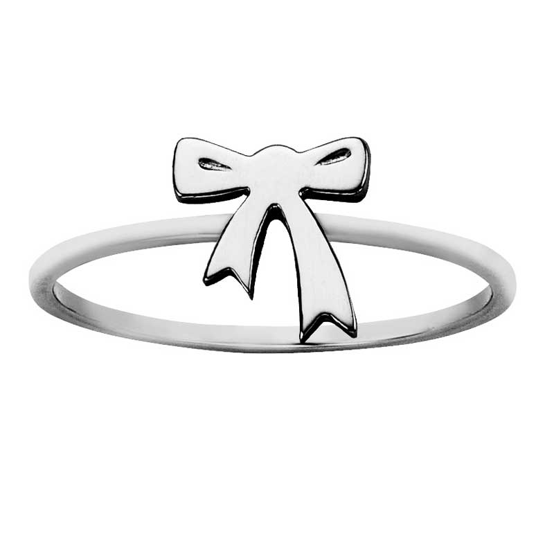 Karen Walker Stg Silver Mini Bow Ring