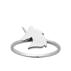 Karen Walker Stg Silver Mini Unicorn Ring